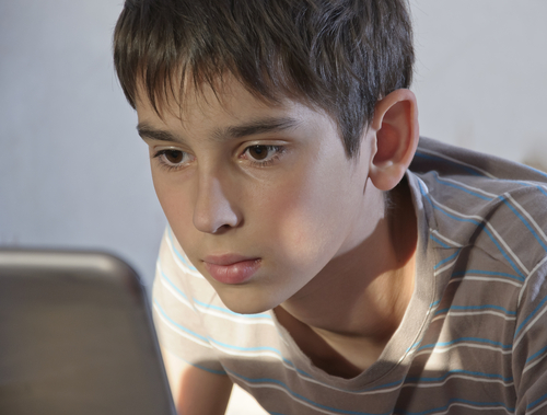 boy on computer